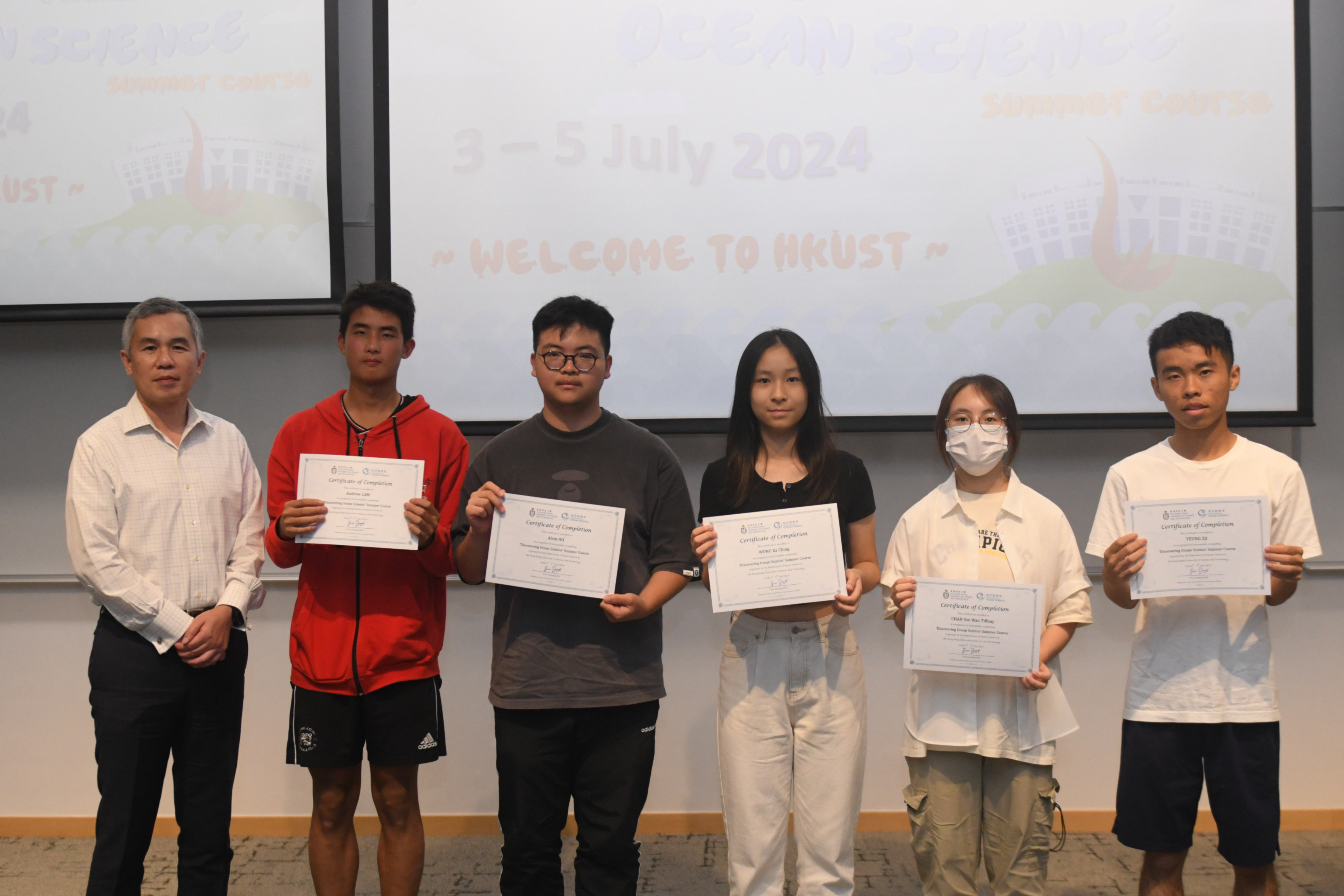 Presenting certificates by Prof. Stanley LAU